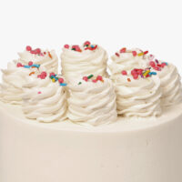 6" Vanilla Confetti Cake -white - Image 3