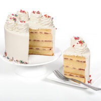 6" Vanilla Confetti Cake -white - Image 4
