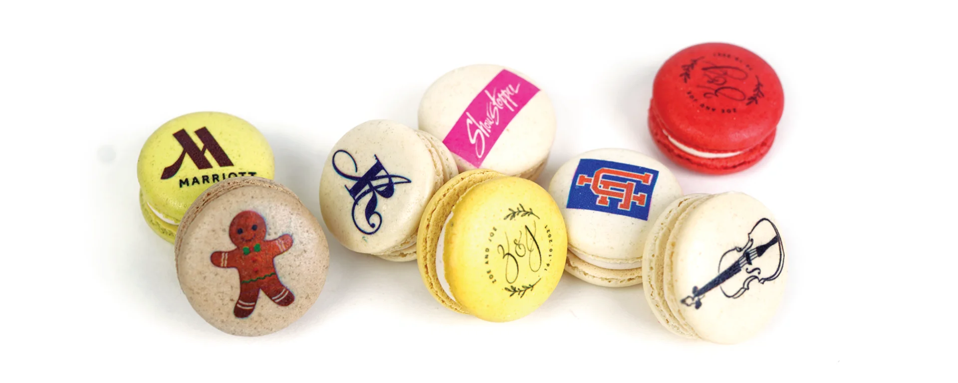 Custom Printed Macaroons examples